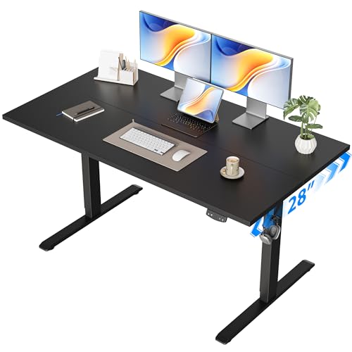 Agilestic 48 x 28 inch black electric standing desk